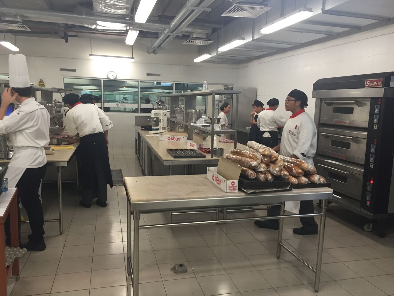 pastry kitchen at Taylor's Uni
