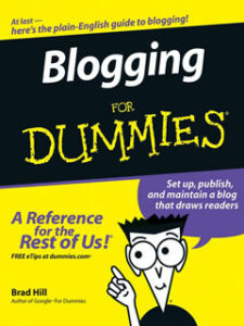 a book of blogging for dummies