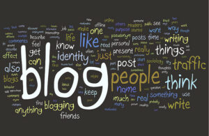 A nice picture of blog words 