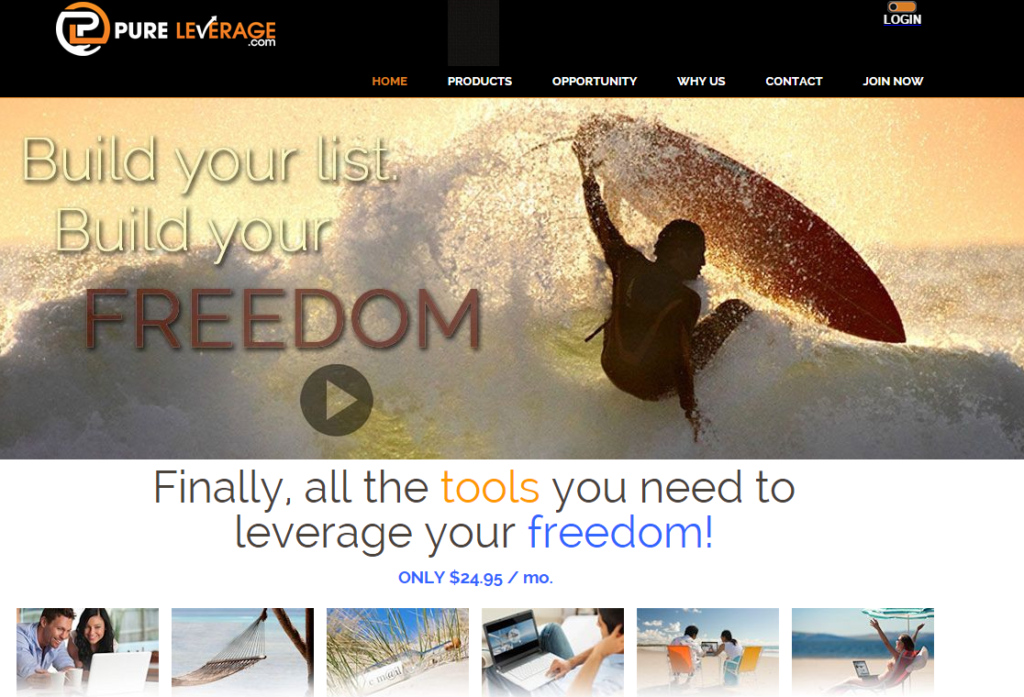 Pure leverage home page