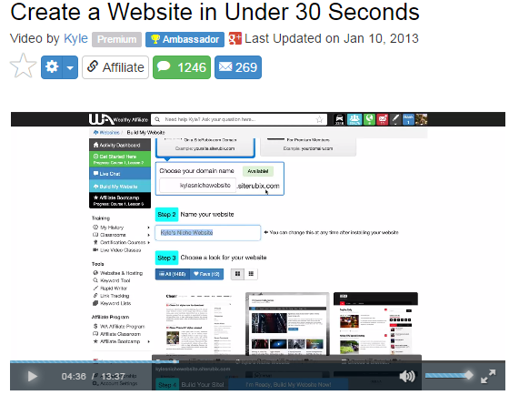 Create a website under 30 seconds