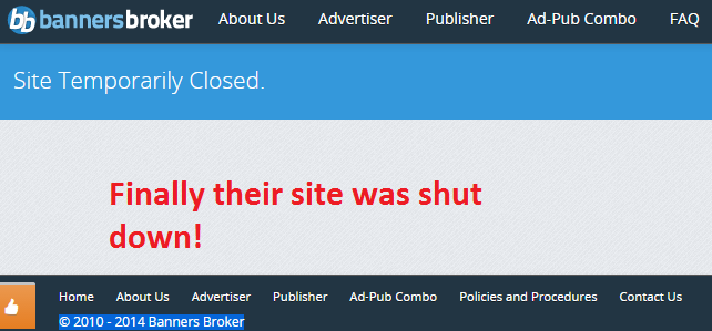 banners broker site shut down