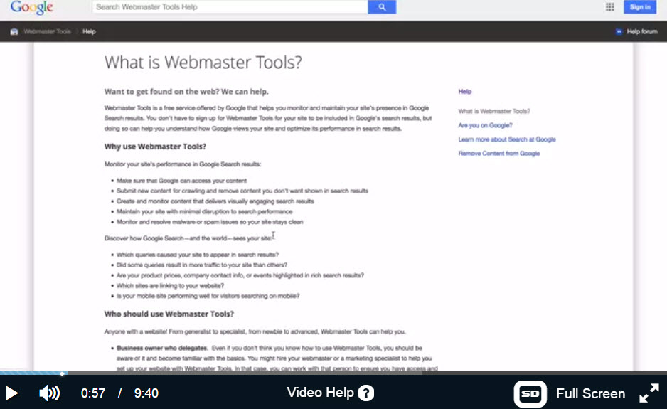 How to set up Google Webmaster by Kyle WA