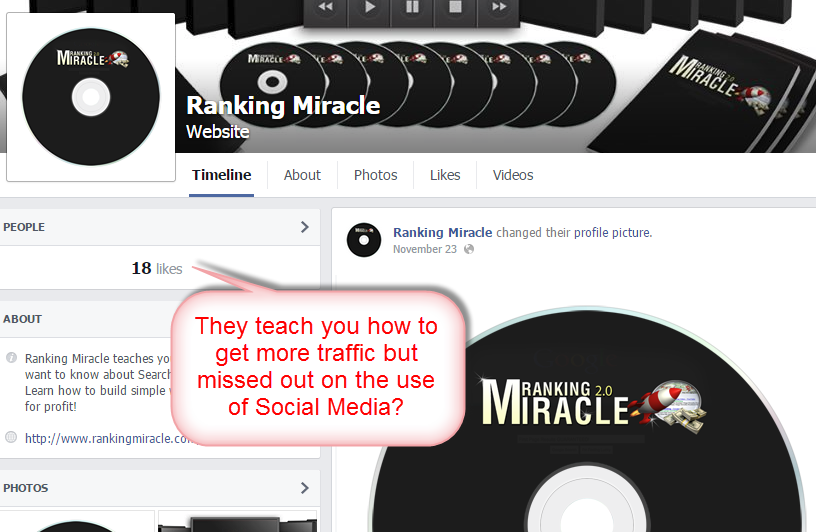 Ranking Miracle FB page