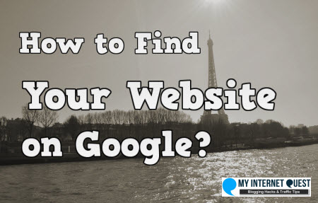 How to find your website on google