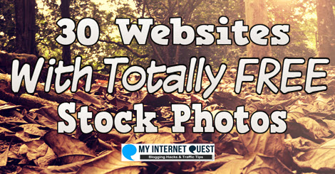 30 websites with totally free stock photos