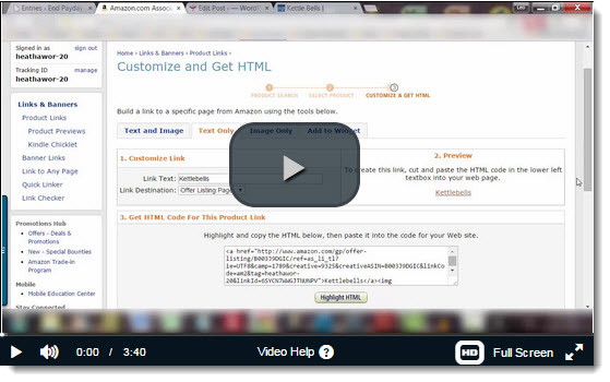Wealthy Affiliate Amazon training by Leo Emery on attaching links