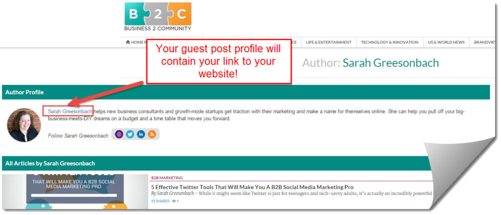 b2c guest post profile