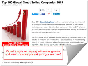 Top 100 MLM companies 2015