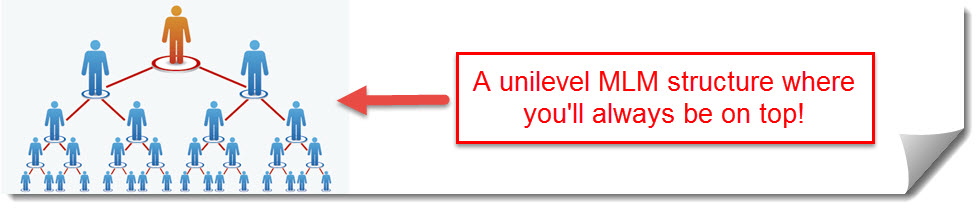 a typical Unilevel structure in MLM