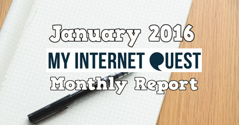 january 2016 monthly report