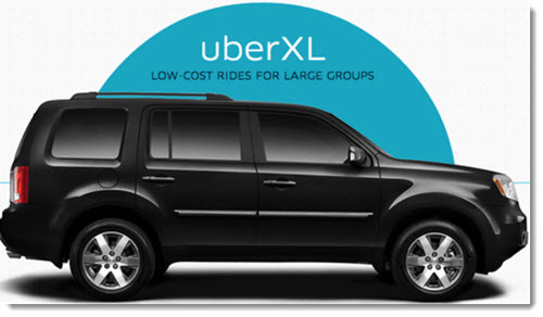 Uber XL car