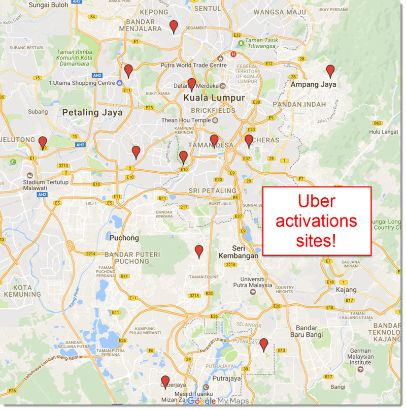 Uber activation sites malaysia