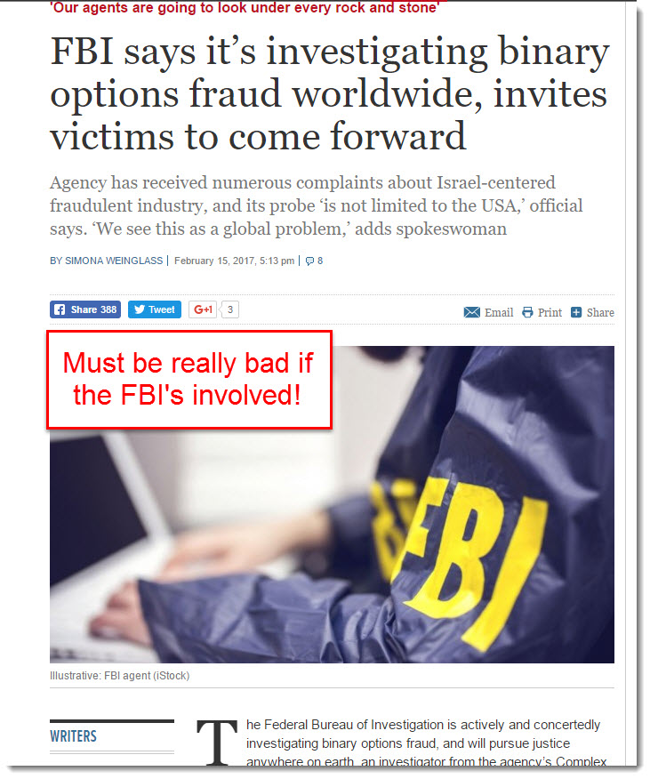 FBI is uncovering frauds