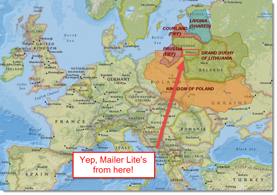 Mailer Lite originate from Vilnius