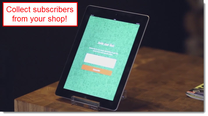 collect subscribers from ipad