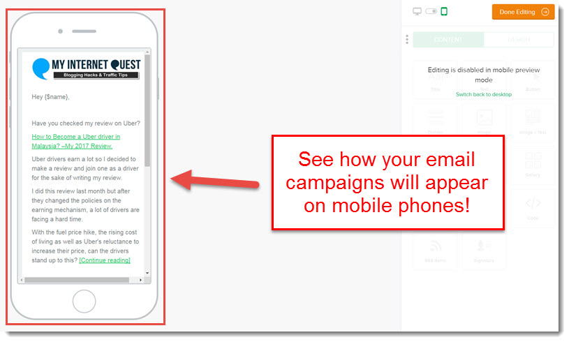 mobile responsive email campaigns