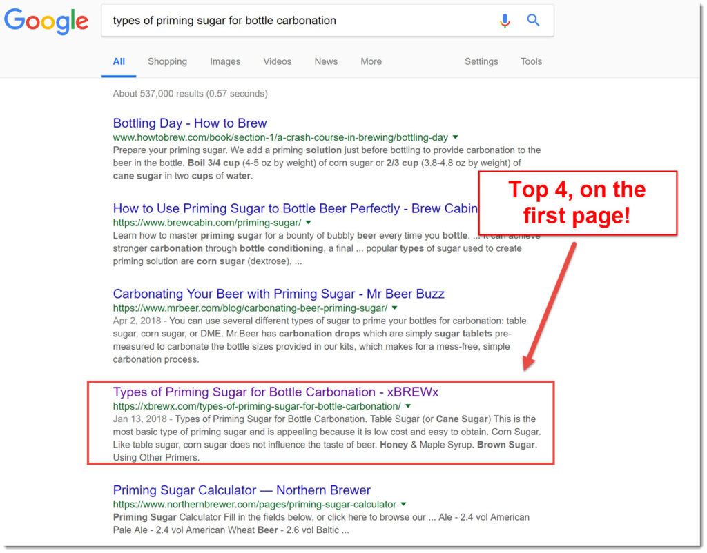 types of priming sugar google search