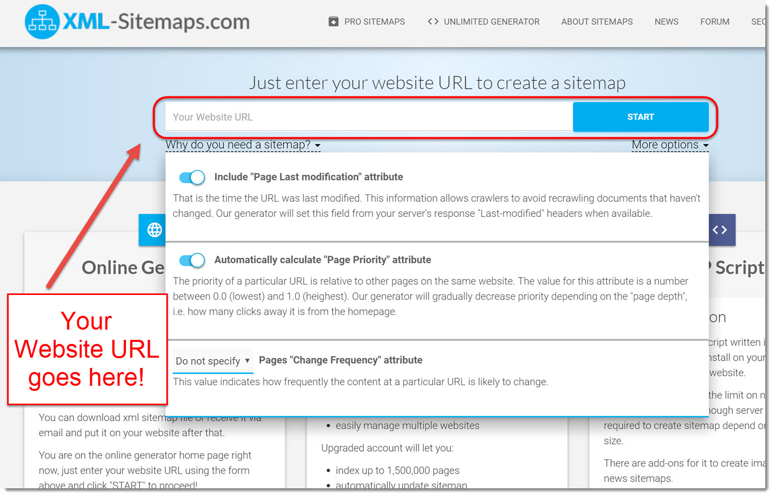 Free sitemap xml generator site