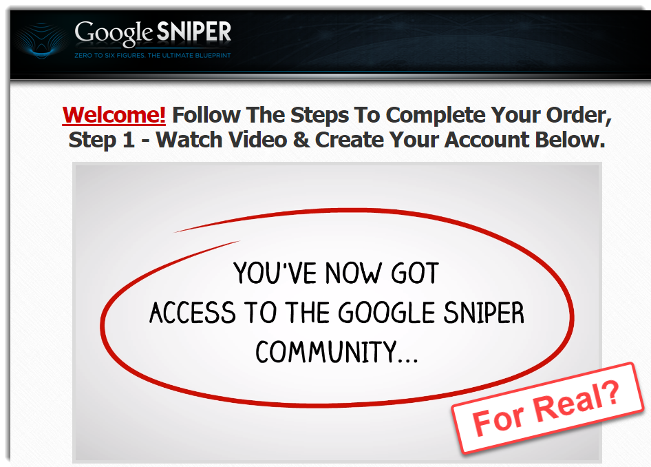 The acclaimed Google Sniper Community