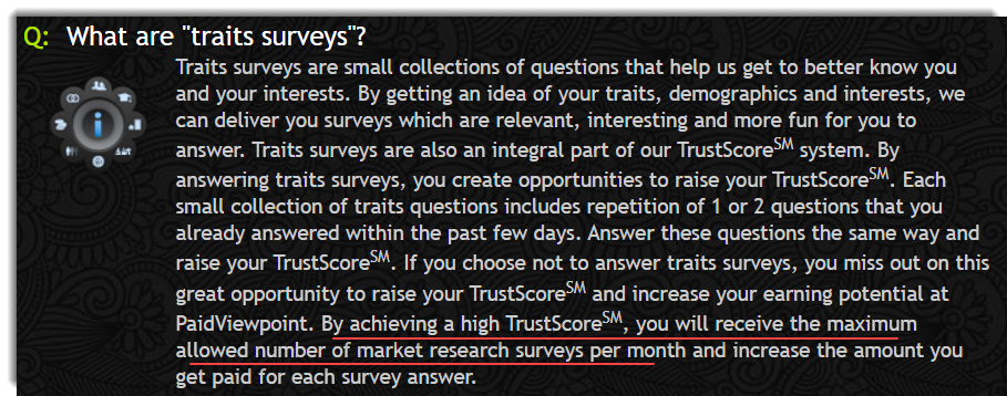 PV Trait Surveys PaidViewPoint